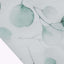 Disposable Table Runner 11"x108" White with Green Eucalyptus Leaves Print - Non-woven Stylish Spring Summer Dining Decor