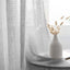 2 Pack Handmade Silver Faux Linen Curtains 52"x84", Curtain Panels With Chrome Grommets
