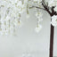 5ft Artificial Cherry Blossom Tree White â€“ Silk Sakura Wishing Tree with Sturdy Metal Base & Realistic Fiberglass Trunk