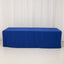 Premium Polyester 8ft Rectangle Tablecloth Royal Blue Durable Fitted 220GSM Table Cover