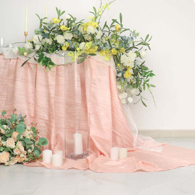 2-Pack Glass Cylinder Vases Square Clear - Durable Heavy Duty Floral Centerpieces for Weddings 28"