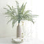 2 Stems Frosted Green Artificial Boston Fern Leaf Plant Indoor Spray