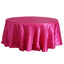 Satin 108" Round Tablecloth Fuchsia - Smooth and Lustrous Table Cover