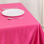 Lamour Satin 54"x54" Table Overlay Square Tablecloth Fuchsia - Durable & Silk-Like Table Cover
