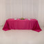 Lamour Satin 90"x156" Rectangle Tablecloth Fuchsia - Luxurious, Soft Seamless Table Cover