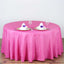 Polyester 108" Round Tablecloth Fuchsia - Wrinkle-Resistant Table Cover