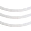 3 Pack 28ft White Ruffled Paper Streamer Rolls, Crepe Tissue Party Decorations