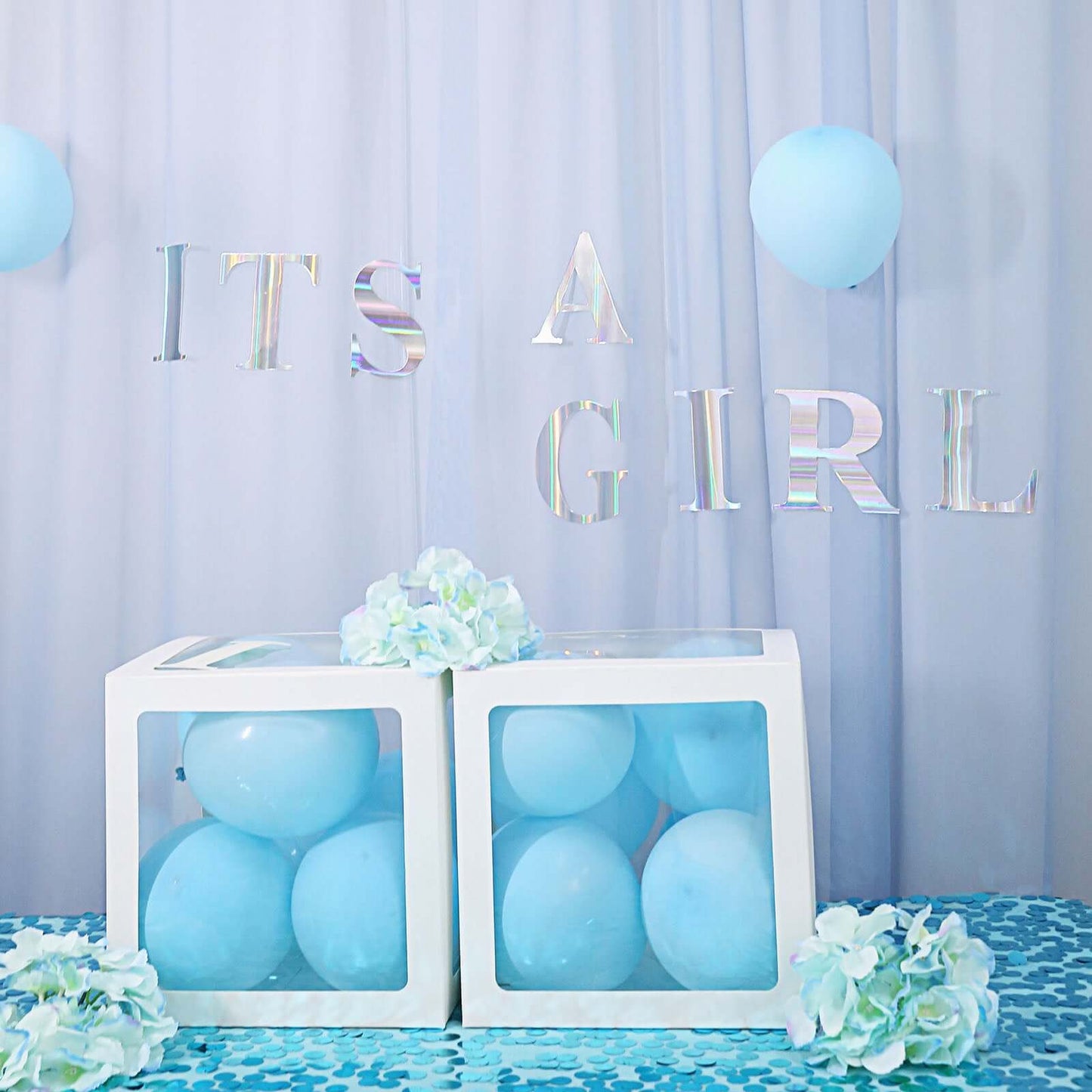 4-Pack Stickers Banner Custom Alphabet "Q" Design Iridescent - Text Stick-On Decorative Letters 5"