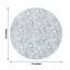 10-Pack Table Placemats Glitter Design Metallic Silver Round - Mesh Polyester Disposable Mats 13"