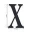 Decorative Rhinestone Alphabet "X" Letter Stickers, Glitter Adhesive Craft Letters Black DIY Sparkle Embellishments 6"
