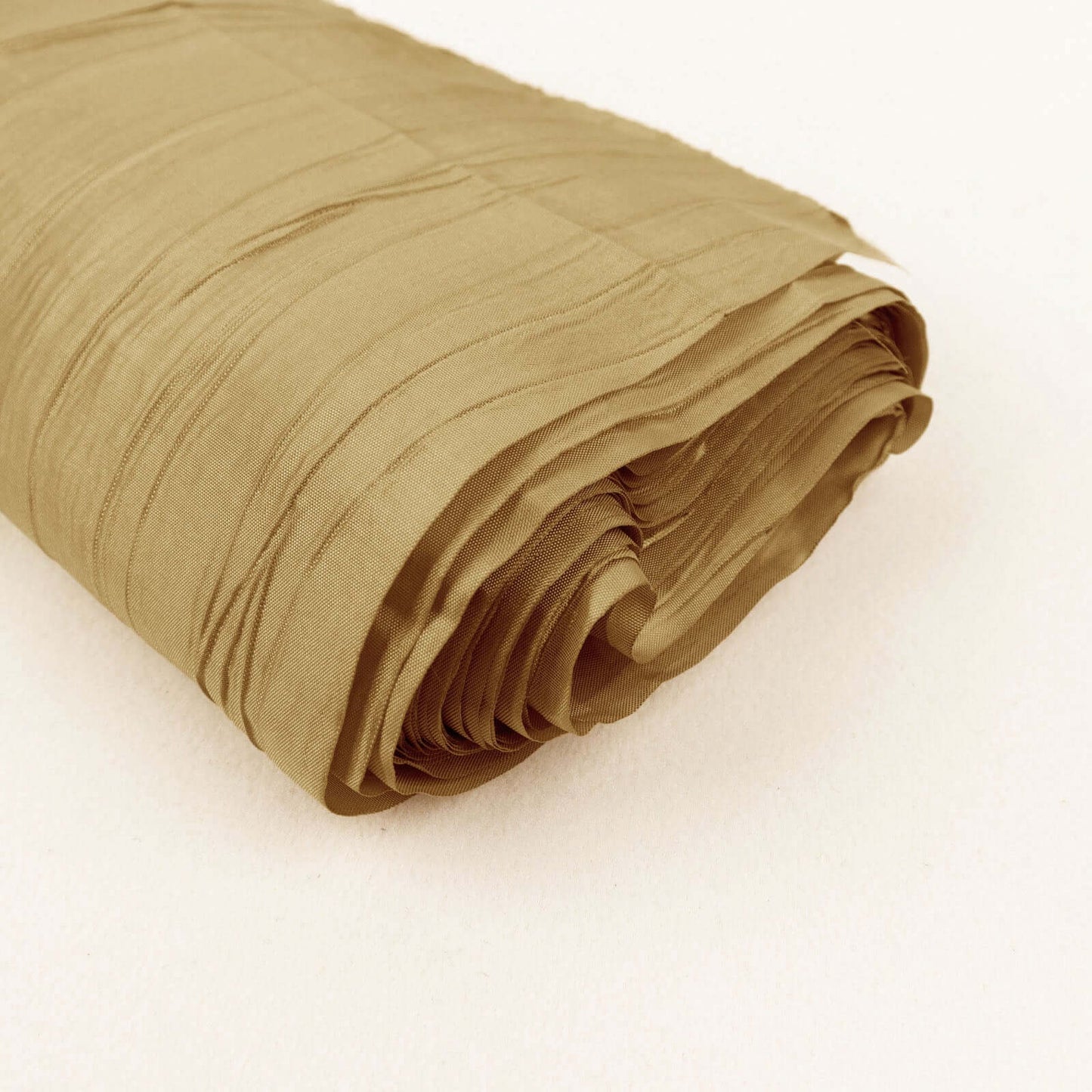 54"x10 Yards Gold Accordion Crinkle Taffeta Fabric Bolt
