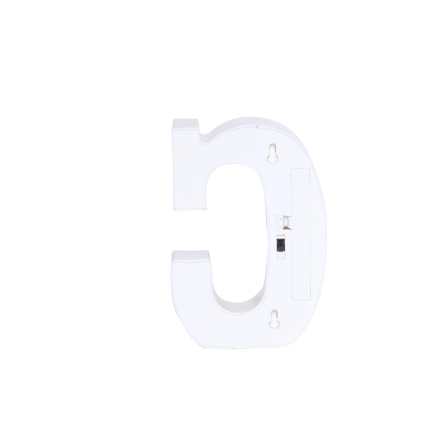 3D Marquee Letter "C" Warm White 5 LED Lights Gold - Chic Light-Up Decor for Events 6"