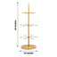 3-Tier Champagne Glass Holder Tower Gold - Modern Metal Flute Display Rack Cocktail Tree Stand for Professional & Home Use 33"