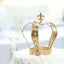 Metal Royal Crown Cake Topper 8" Gold Fleur-De-Lis Top - Refined Cake Centerpiece Decoration for Upscale & Royal-Themed Events
