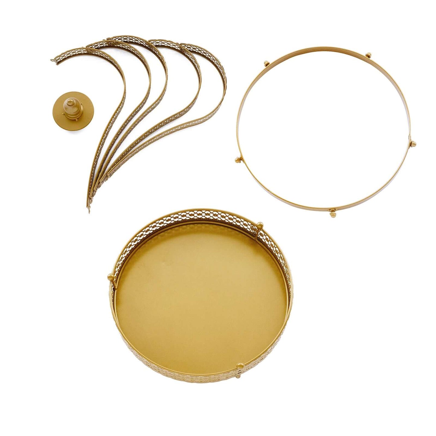 Metal Wedding Cupcake Stand Gold Princess Crown Style - Stunning Dessert Display Holder Centerpiece for Upscale Weddings & Special Occasions 19"