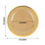 10-Pack Plastic 10" Round Dinner Plates in Gold - Disposable Party Plates for Classy Banquets & Special Occasions