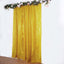 8ft Gold Metallic Fringe Shag Event Drapery Panel, Shimmery Tinsel Polyester Divider Backdrop Curtain
