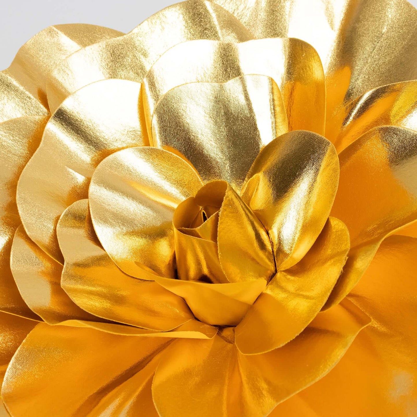 4 Pack 16" Large Metallic Gold Real Touch Artificial Foam DIY Craft Roses
