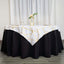 Polyester 54"x54" Square Tablecloth White with Gold Foil Geometric Pattern - Wrinkle-Resistant & Durable for Stylish Settings