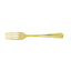 25-Pack Plastic Forks Metallic Gold Classic Heavy Duty - Decorative Disposable Cutlery 7"