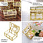 12-Pack Vintage Jewelry Box Candy Containers Clear Gold - Stylish Treasure Chest Favor Boxes 3.5"