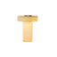 Shiny Ceramic Vase Letter "T" Gold Plated - Chic Bud Planter Pot for Events & Decor 6"