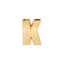 Shiny Ceramic Vase Letter "K" Gold Plated - Chic Bud Planter Pot for Events & Decor 6"