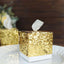 25 Pack 2" Gold Sequin Glitter Party Favor Boxes With White Ribbon Loop, Wedding Favor Gift Boxes, Candy Cases