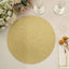 20-Pack Disposable Table Placemats in Gold Glitter - 210GSM Paper Placemats for Classy Events 13"