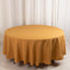 Premium Polyester 108" Round Tablecloth Gold - Wrinkle-Resistant 220GSM Table Cover for Weddings & Events