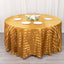Satin Striped 120" Round Tablecloth Gold - Silky Smooth Seamless Wedding Decor