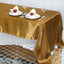 Satin Rectangular 60"x126" Tablecloth Gold - Smooth and Lustrous Finish for Weddings and Parties