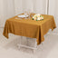Lamour Satin 54"x54" Table Overlay Square Tablecloth Gold - Durable & Silk-Like Table Cover for Weddings & Parties