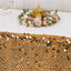 Payette Sequin 21ft Table Skirt Gold - Dual Layered Satin for Shimmering Event DÃ©cor
