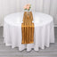 Satin 12"x108" Table Runner Gold - Stripe Table Decor
