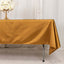 Scuba Rectangular 60"x102" Tablecloth Shimmering Gold - Wrinkle Free, Stain Resistant & Seamless Table Cover for Weddings and Parties