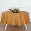 Polyester 90" Round Tablecloth Gold - Stain and Wrinkle-Resistant Table Cover for Party & Gatherings