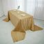 Taffeta 90"x156" Rectangle Tablecloth Gold - Seamless Accordion Crinkle Design for Stylish Celebrations