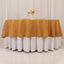 Premium Polyester 90" Round Tablecloth Gold - Stain and Wrinkle-Resistant 220GSM Table Cover for Weddings & Event Decor