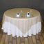 Organza 72"x72" Table Overlay Square Tablecloth Gold - Sheer Design for Stylish Events