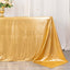 Sequin Dots Polyester 90"x132" Rectangle Tablecloth Shimmering Gold - Seamless, Glittering & Wrinkle Free Table Cover for Stylish Event Decor