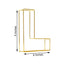8" Tall Gold Freestanding 3D Decorative Wire Letter, Wedding Centerpiece - L