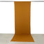 Gold 4-Way Stretch Spandex Event Curtain Drapes, Wrinkle Free Backdrop Event Panel with Rod Pockets - 5ftx16ft