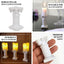 6-Pack Resin Roman Column Pillar Pedestal Candle Holders, Greek Statue Antique White Stands Sturdy Decorative Design 2.5"