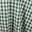 Polyester 108" Round Tablecloth White/Green - Checkered Buffalo Plaid Table Cover