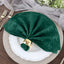 5 Pack Taffeta 20"x20" Napkins Hunter Emerald Green - Accordion Crinkle Dinner Napkins