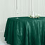 Taffeta 120" Round Tablecloth Hunter Emerald Green - Seamless Accordion Crinkle Table Cover