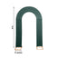 8ft Hunter Emerald Green Spandex Fitted Open Arch Wedding Arch Cover, Double-Sided U-Shaped Backdrop Slipcover