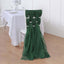 5 Pack Chiffon Chair Sashes Hunter Emerald Green - Soft & Lightweight Designer Chair Bows 22"x78"