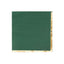 50-Pack Paper Beverage Napkins with Gold Foil Edge Hunter Emerald Green - Disposable 2 Ply Cocktail Napkins for Events 6.5"x6.5"
